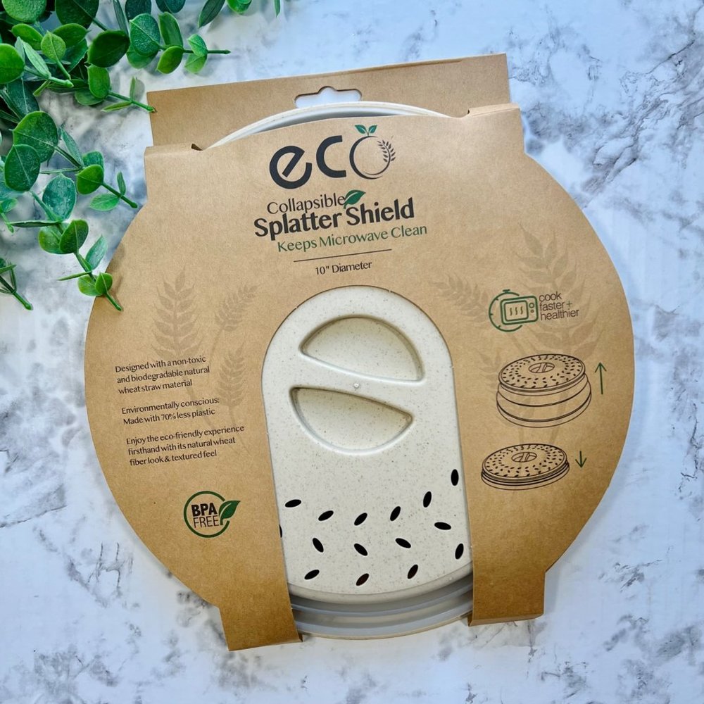 Eco Collapsible Microwave Splatter Shield and Strainer 10"